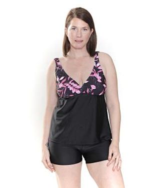 TANKINI BUSTO ESTAMPADO CON CALZA