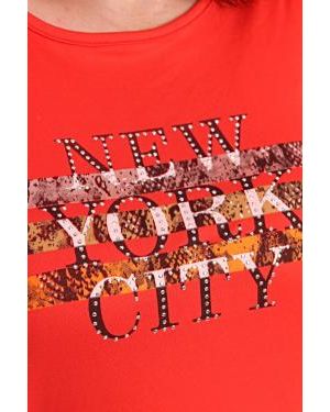 REMERA BASE MANGA LARGA ESTAMP "NYC"